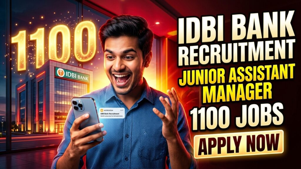 IDBI Bank Junior Assistant Manager Recruitment